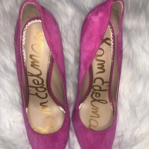 Gently used Sam Edelman Hazel pink point toe heel